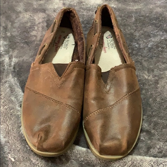 skechers leather bobs